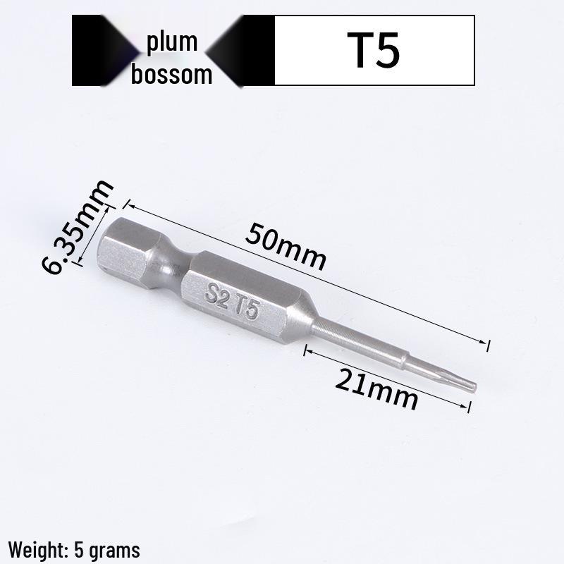 Magnetic Plum Blossom Screwdriver Replacement Bits T15 T20 T25 T30