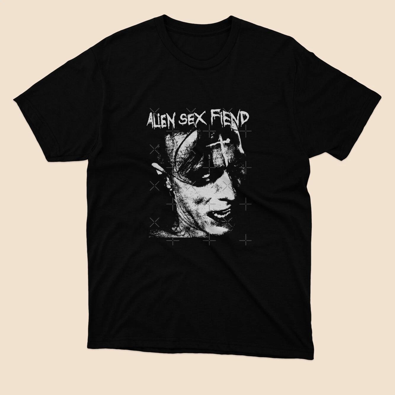 Alien Sex Fiend American Logo T-shirt Black Size S to 5XL XS