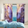 2 Pcs   Versatile Polyester Transparent Curtains for Home Decoration Butterfly (3) for Use In Bedrooms and Living Rooms