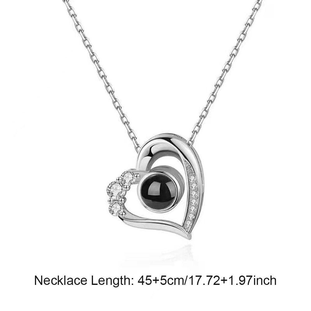 Jewelry Accessory Projection Necklace with Chain Necklace Pendants  for Wife Women Girls