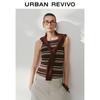 UR Women's Color-block Striped Cropped Knit T-Shirt