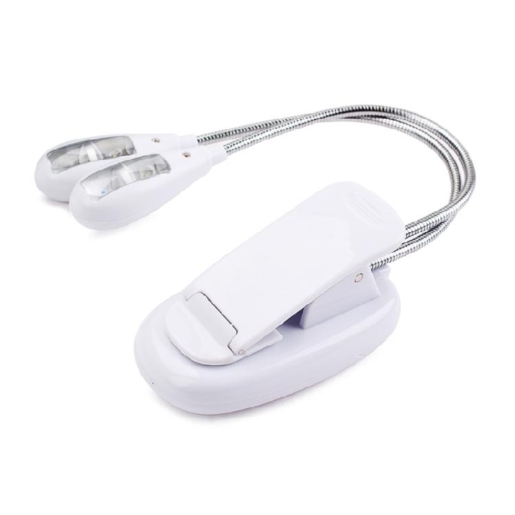 Flexibles LED Notenständerlicht, USB/Batterie Buchlampe Augenfreundliches Klemmlicht
