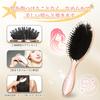 Hairbrush Soft Brush Scalp Ion Care Prevents Split Combing Smooth Hair Design Smooth Unisex Scalp Rose Luxurious Electroplated Classic Ergonomic Oval