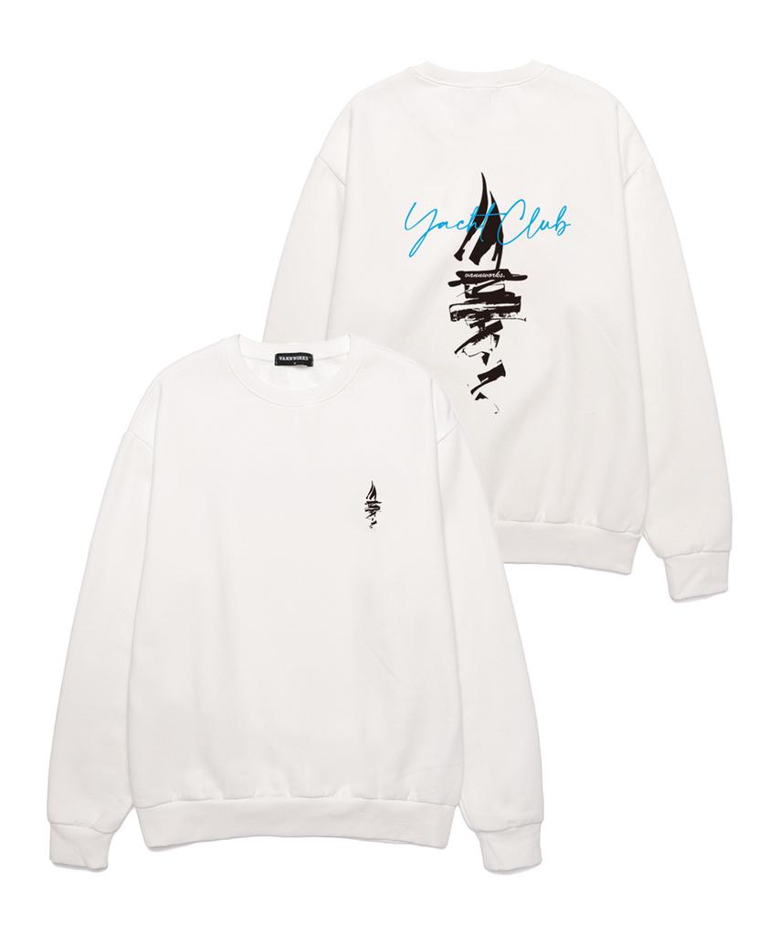 VANNWORKS Yacht Club Oversized Sweatshirt (Vls0007) White (Type B)