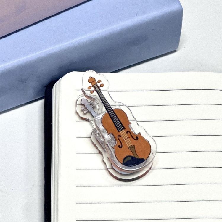 Practical Acrylic Binder Clip With Artistic Designs For Sheet Music And Craft Projects