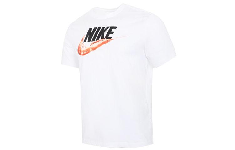 

Nike T Shirts Men s White Crew Neck Moderate DD1289-100 M