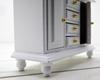 starPG Dollhouse Miniature Wooden Furniture Cabinet White Scale 1/12