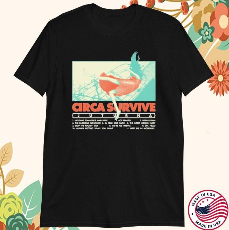 Circa Survive Juturna Tracklist T-shirt size S-5XL Unisex T-Shirt L