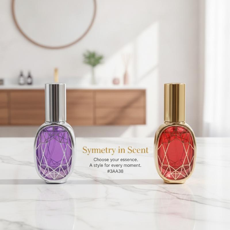 10Ml Perfume Bottles Electroplated Uv Coated Pump Spray Glass Bottles Travel Portable Fillable Perfume Bottle Containers