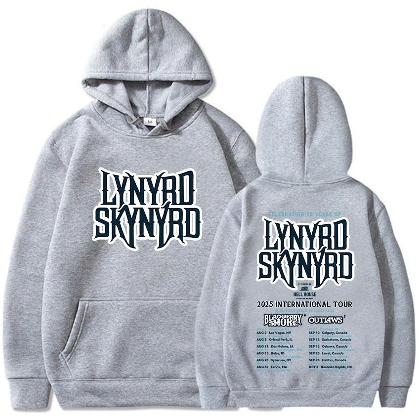 LYNYRDSKYNYRD Tour Hoodies Grunge Unisex Streetwear Long Sleeve Casual Male Sweatshirts Printing Pullovers