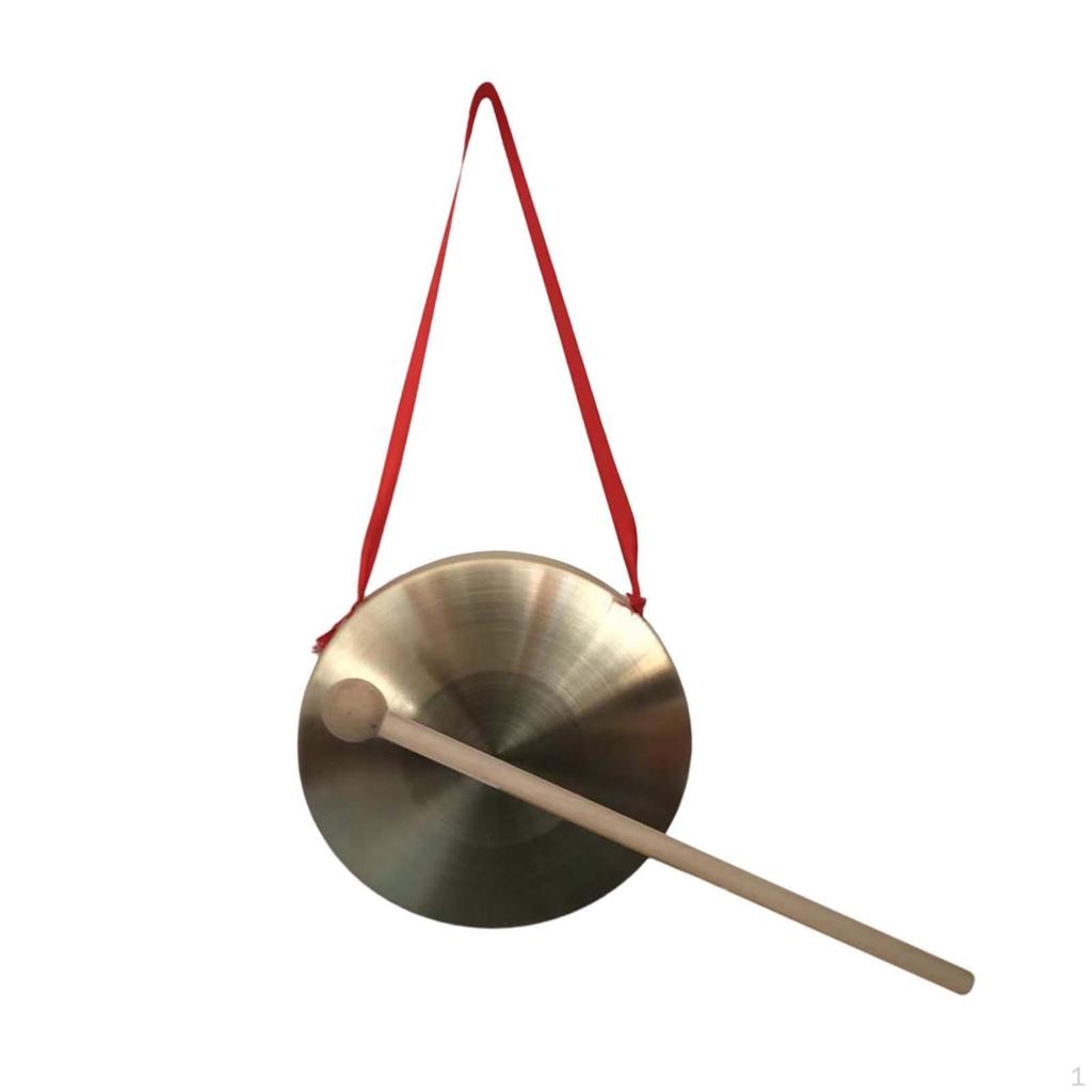 Messing Gong Chinesisches Traditionelles Schlaginstrument für Kinder Hand Party