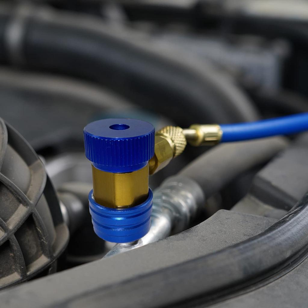 R134A High Low Auto Car Quick Coupler Connector Brass Adapters Car Air Conditioning Refrigerant Adjustable AC Manifold Gauge