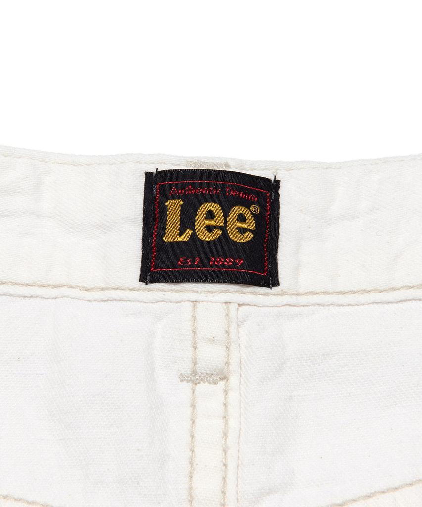 LEE Women Linen Midi Denim Skirt Ecru