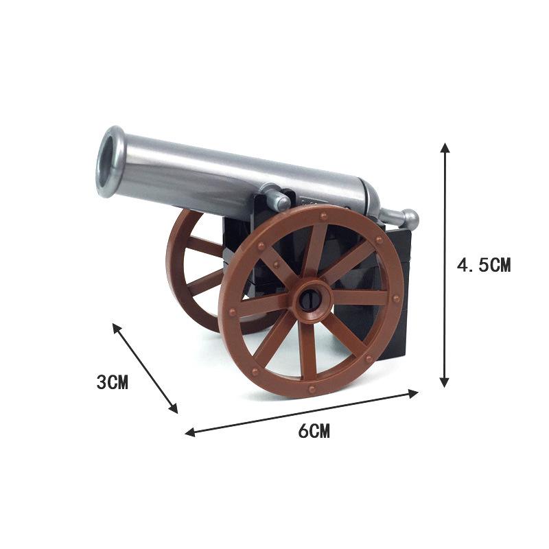 

Набор военных игрушечных пушек из строительных блоков