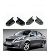 Car Rearview Side Mirror Cover Fit For Nissan Sunny 2010 2011 2012 2013 2014-2016 Wing Cap Rear View Case Trim Carbon Fiber