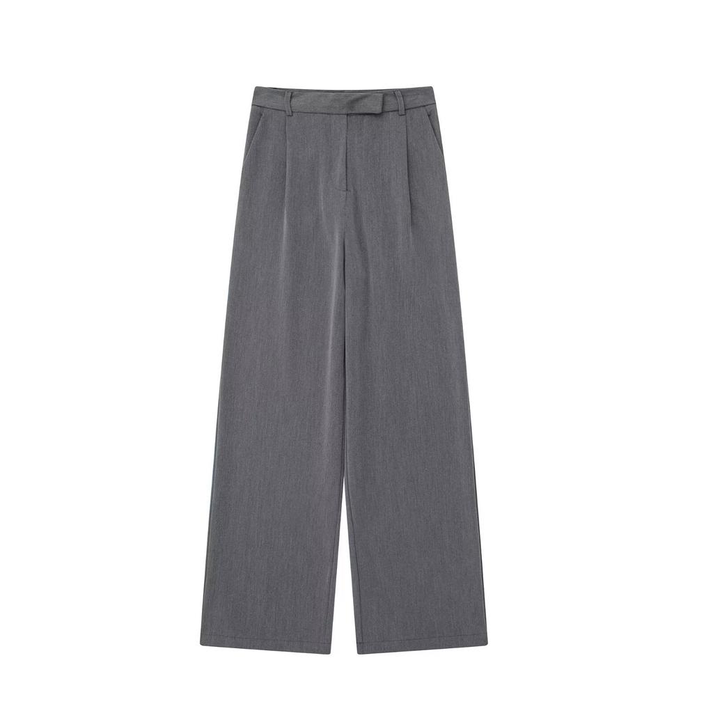 Women's High Waisted Pleated Wide Leg Pants for Summer Comfort and Loose Fit