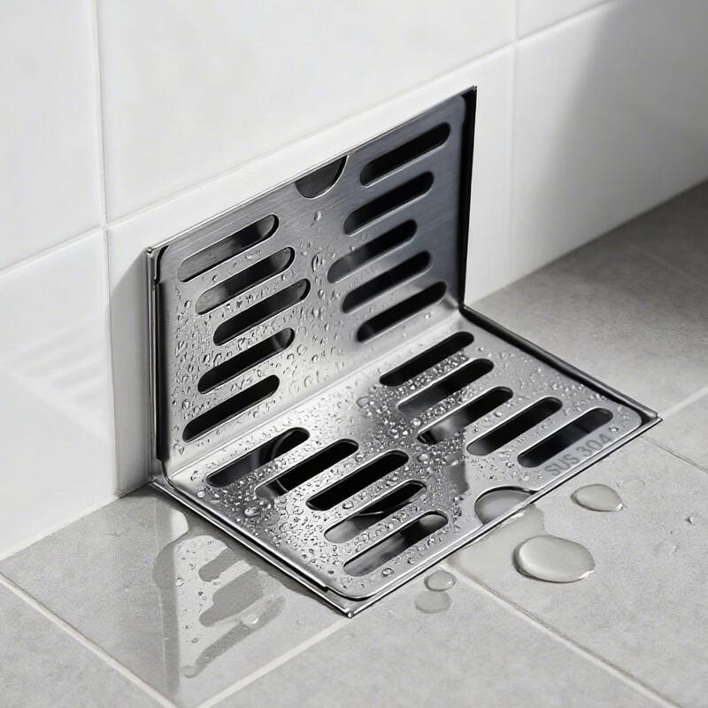 Wutuo 304 Stainless Steel L-Shaped Washing Machine Floor Drain