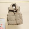 Kamizelka bawełniana damska jesienno-zimowa ze stójką nowa bezrękawnik bawełniany kamizelka do noszenia na zewnątrz kurtka kamizelka