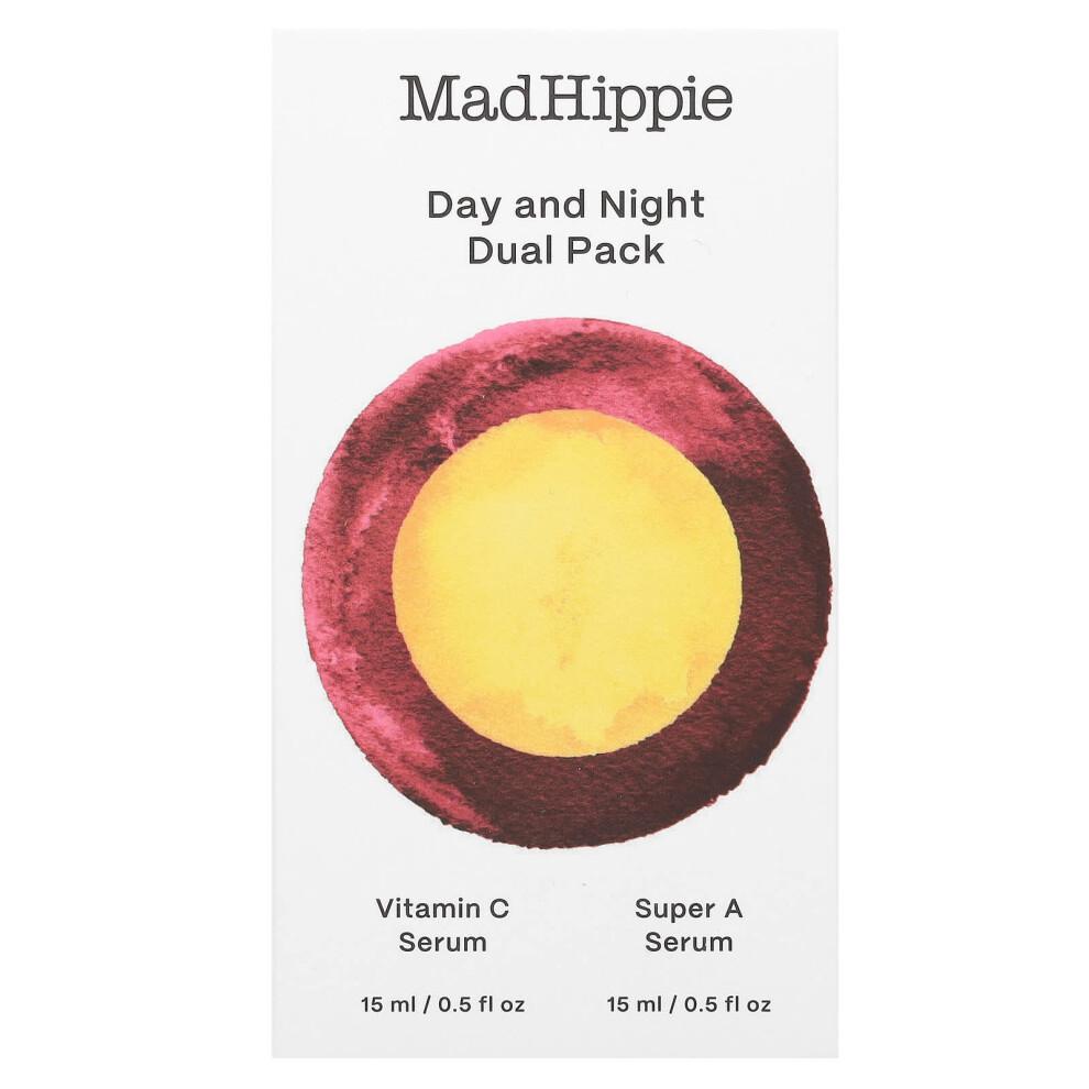 Mad Hippie, Tag & Nacht Doppelpack, Vitamin C & Super A Serum, 2 Flaschen, Je 0,5 Fl Oz (15 Ml)