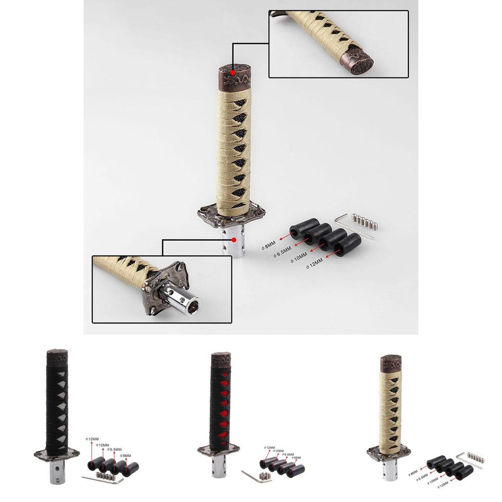 Elegante Universelle Samurai-Schwert-Schaltknauf Aus Hochwertigem Metall Mit 15cm Höhe
