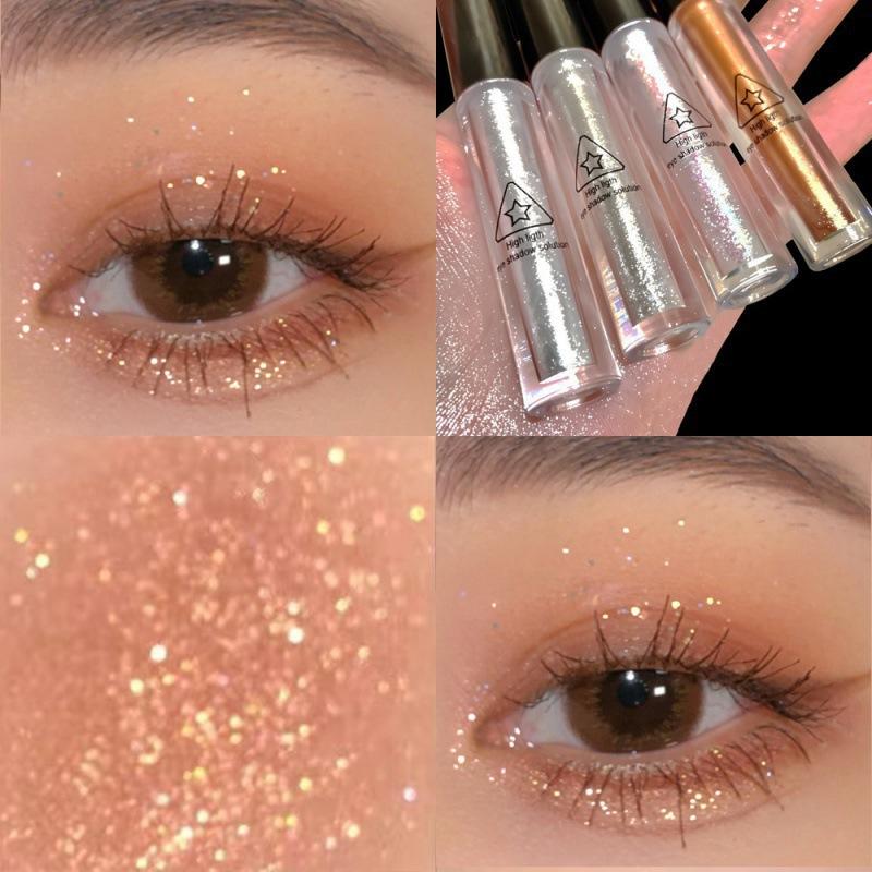 1 st Ögonskugga skimmer och glänsande vattentäta paljetter Flytande Glitter Highlighter Eyeliner Eyeliner Penna Party Makeup Kosmetik