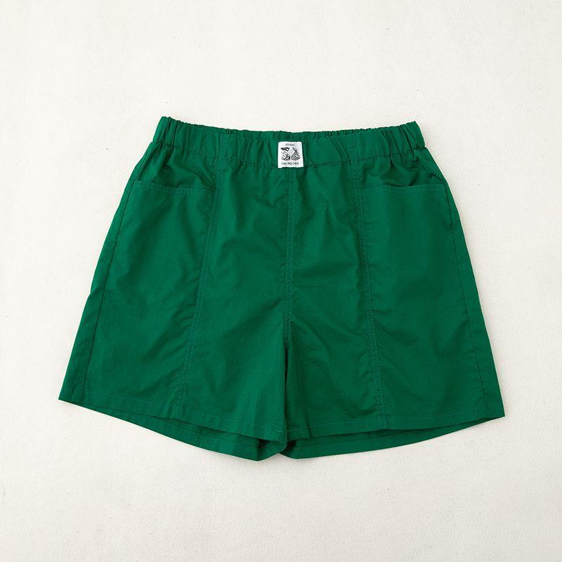 

123 Летние Тонкие Свободные Шорты А-силуэта На резинке Повседневные Шорты С высокой талией Слимминг Все-сочетаемые Green 3XL