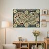 English Vintage Map Wall Backdrop Cloth Wall Decor Home Decor,Study,Geographical Tools,Tourism/education Tools