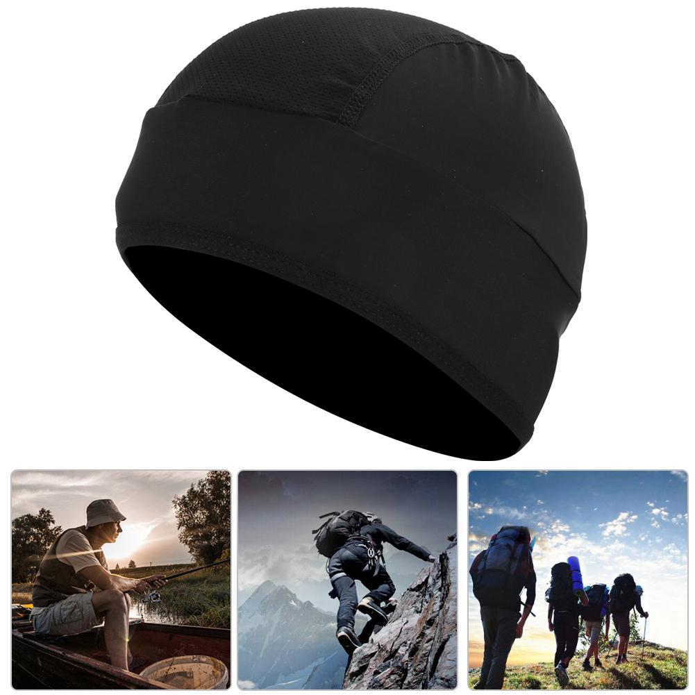 Breathable Men AntiSweat Bike Headband Quick Dry Liner Hat Cycling Hat Running Riding Bandana(Ice