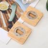 Square Round Beer Opener Wooden Beer Bottle Opener Universal Beer Cap Catche  for Home Kitchen Bar