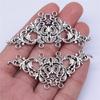 2pcs Necklace Connector For Jewelry Making Tibetan Silver Color Pendants Antique Jewelry Making DIY Handmade Craft