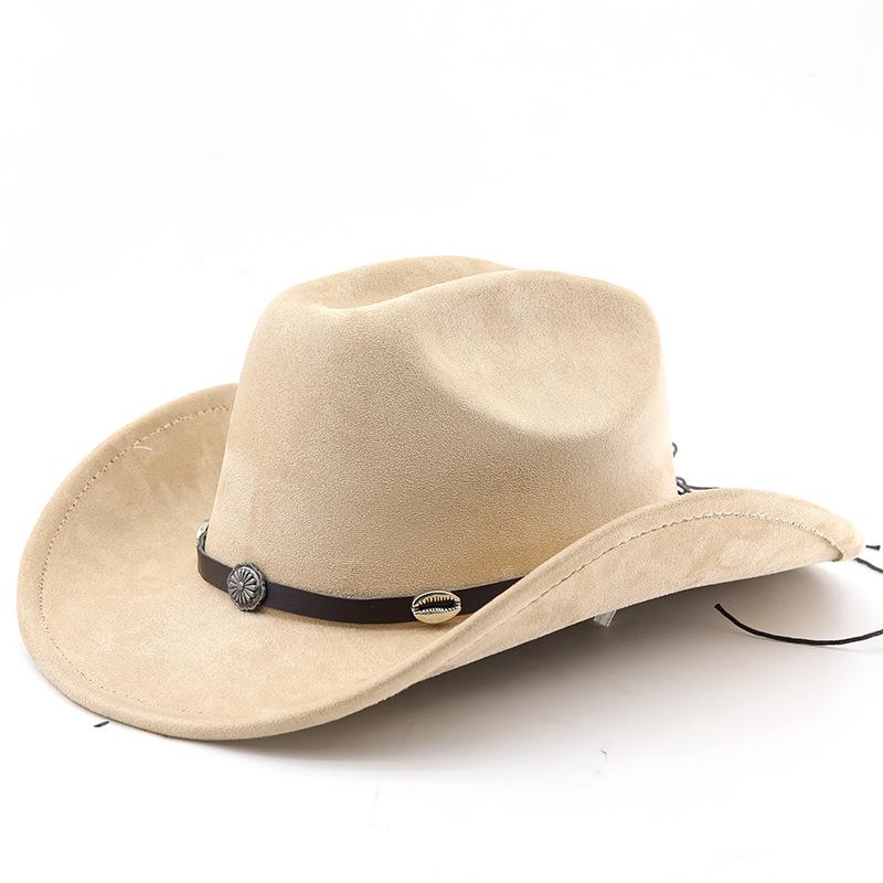 Classic Western Cowboy Hat High Quality Top Hat European and American Knight Hat Men's and Women's Fashion Versatile Sunshade Sunscreen Hat