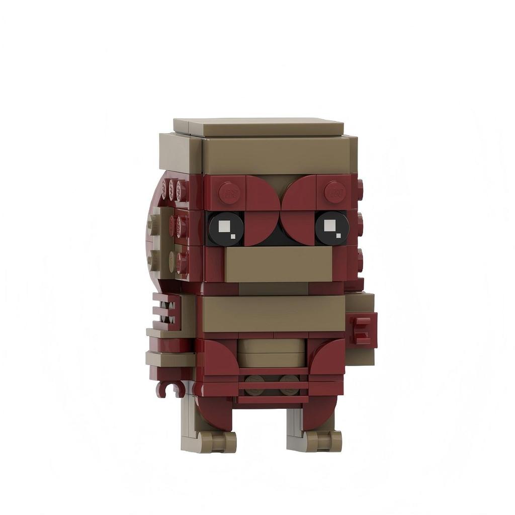 Small Particle Stranger Things Film And Television Characters Square Head Boy Compatible Toy Ornament Model