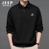 JEEP SPIRIT Men's Long Sleeve Casual Polo Shirt