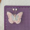 10Pcs 3D Mesh Pearl Butterfly Appliques Double-layer Chinese Style Butterfly Embroidered Patches Cloth