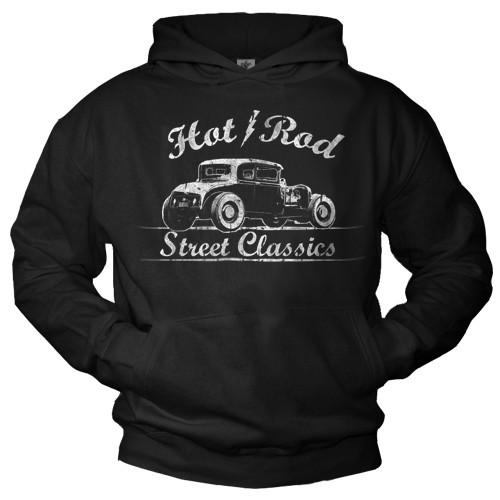 26 Mens Hoodie Print HOT ROD Rockabilly Hoodie Hoodie Car- Unisex T-Shirt M