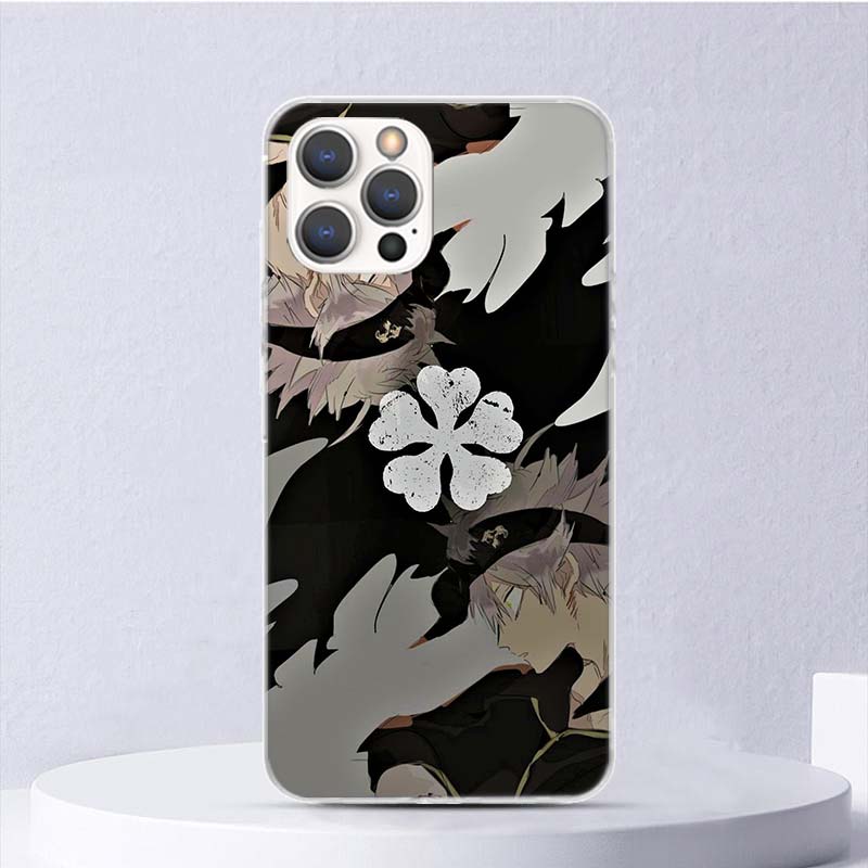 Black Clover Asta Anime Soft Case For iPhone 11 12 13 Mini 14 Pro Max Apple Phone Cover X XS XR SE 7 Plus 8 + 6 6S 5S Funda Coqu