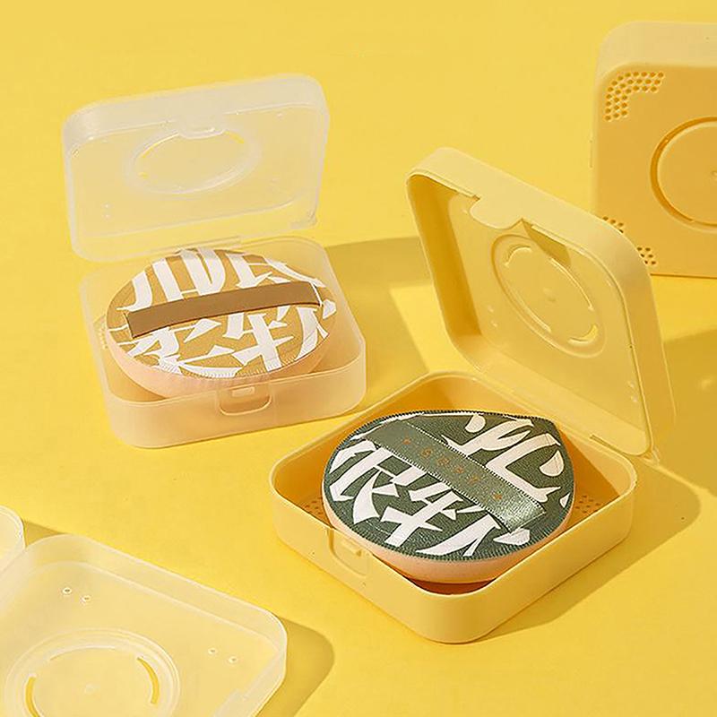 Large Powder Puff Storage Box Breathable Powder Puff Case Dual Use Of Dry Wet Do Not Eat Powder Makeup Sponge Organizer