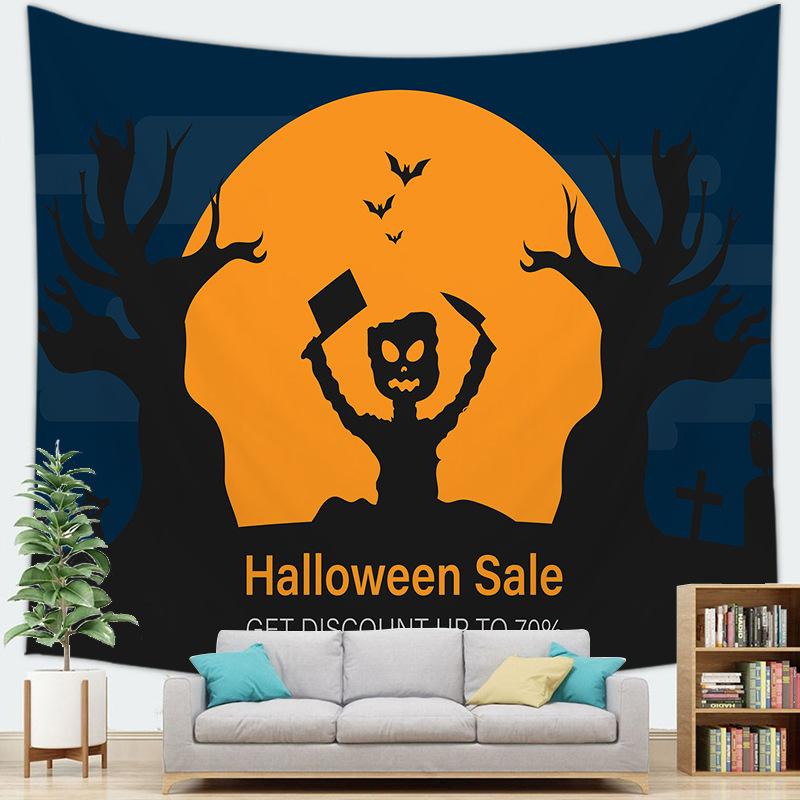 

Halloween Theme Background digitalprinted polyester tapestries living rooms bedrooms macrame wall hanging room decor aesthetic 74x94cm(29x37in)