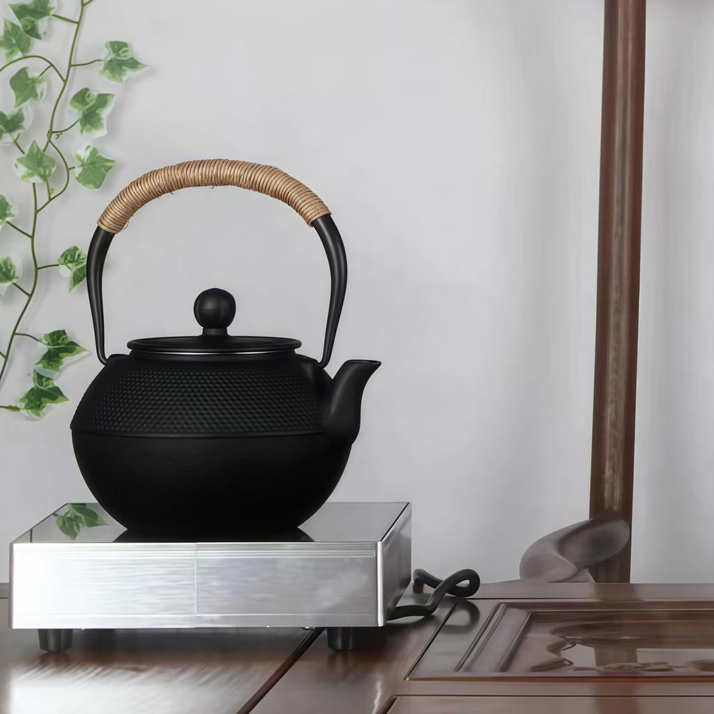 buuyyaa Iron Nambu Iron Induction Can be used over an open Cast Tea Ceremony Iron Traditional 300ml Kettle, Kettle, Compatible, flame, Ironware, Iron,