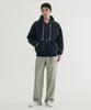 COVERNAT Twill 2-Tuck String Pants Dark Gray