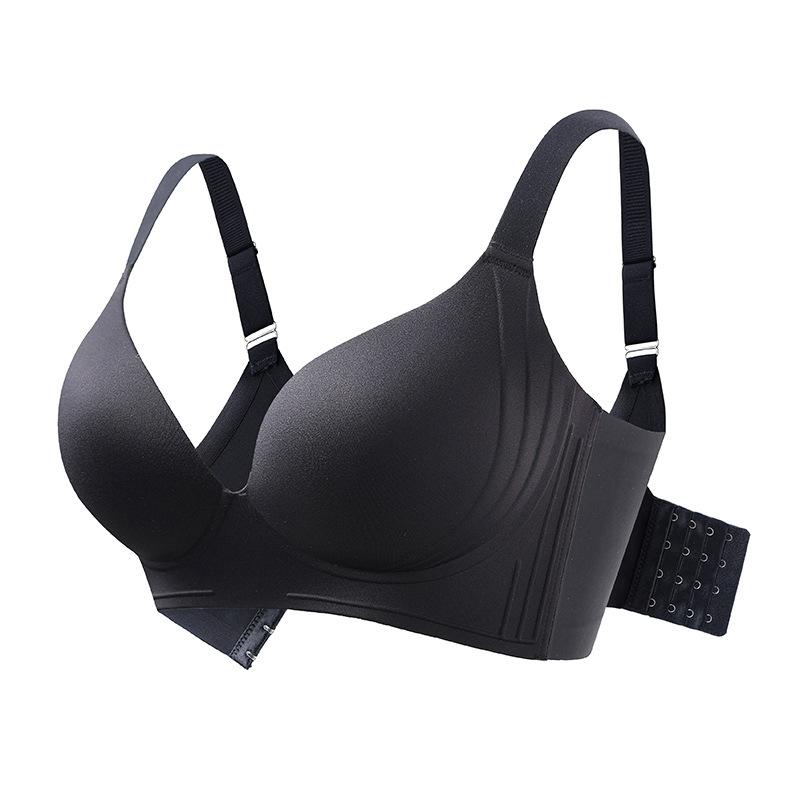 Seamless Bra Women's Lace-holding Underwear Gathering Bra Large-sized Thin Bra Push Up Bra
