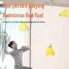 Single-Person Badminton Trainer: Elastic Spin Ball for Fitness and Power Training