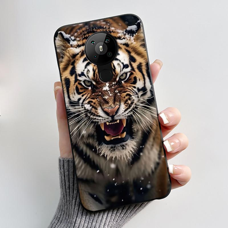 

For Nokia 5.3 Erupting Volcano Pattern Black Phone Case For Nokia 5.4/Nokia 3.4 Colorful Fashion Pattern Shockproof Soft Shell Nokia 5.3