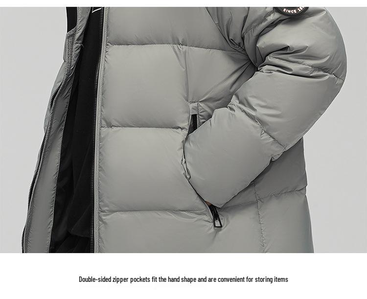 Kapuzen-Winterdaunenjacke für Paare: Modische, lockere, kältebeständige Freizeit-Oberbekleidung