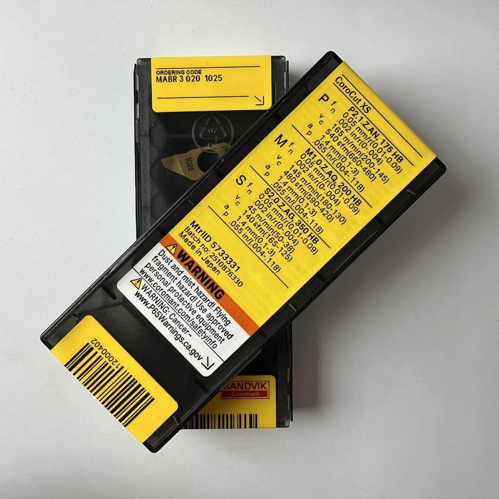 Original Sandvik / MABR3020 1025 /CNC CARBIDE Tool Blade 10 Pcs
