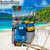 Custom Name Adventure Mateo Little Bus Beach Towel - Soft, Ultra-Absorbent Microfiber, Lightweight, Perfect for Beach, Parties, Travel, Camping