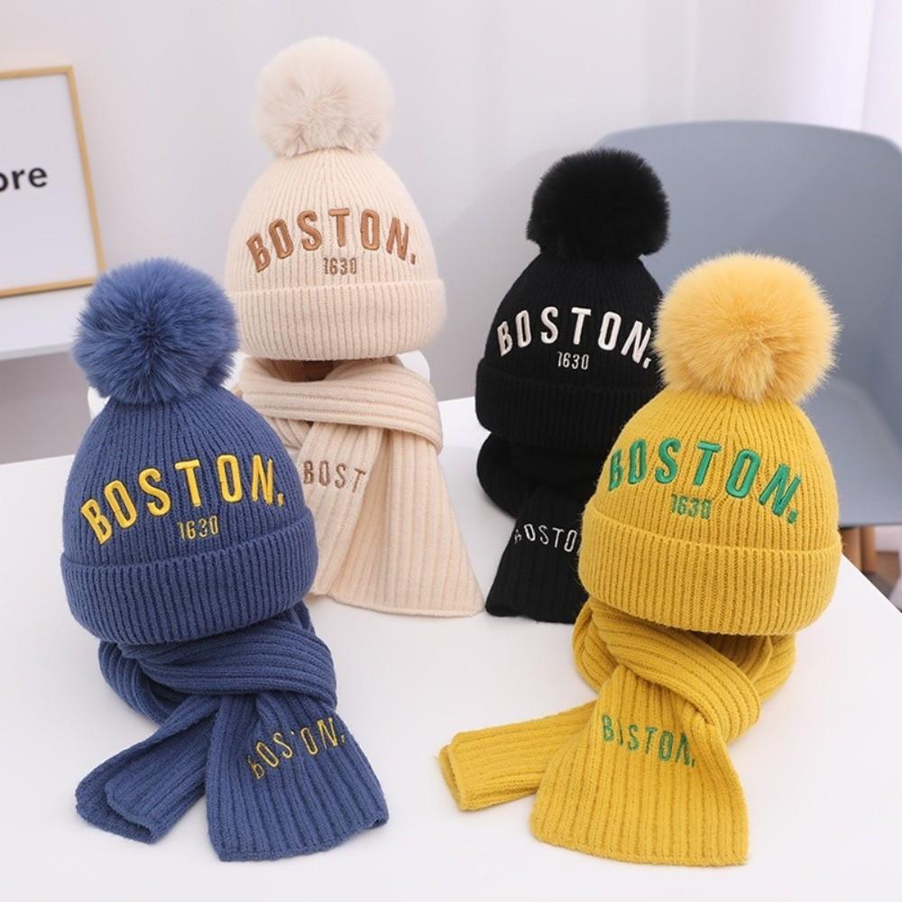 Warm Scarf Hat Set Windproof Ear Protection Hat New Neck Warmer Kids