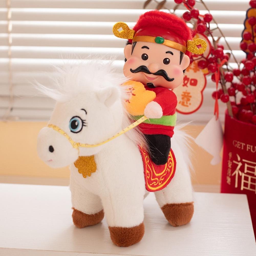 

PP Cotton Plush Horse Doll Attractive Eyes Pony Plush Toys Standing Foal Plush Doll Desktop Pets Style 1