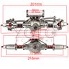 Metal Alloy Front Middle Rear Straight Axle with Servo Base for 1/10 RC Rock Crawler Car Axial SCX10 RC 4WD D90 Upgrade Parts