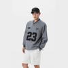 Unisex Vintage Streetwear Hoodie-Free Sweatshirt With Embroidered Lettering Oversized Fit Fall 2025 Collection